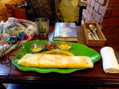 They have a few types of dosa including the plain and onions