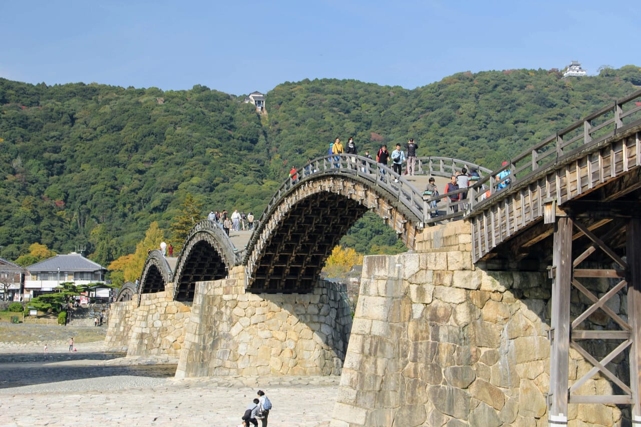 山口県 錦帯橋 世界でここだけしか見れない5連アーチ橋 Food Diversity Today