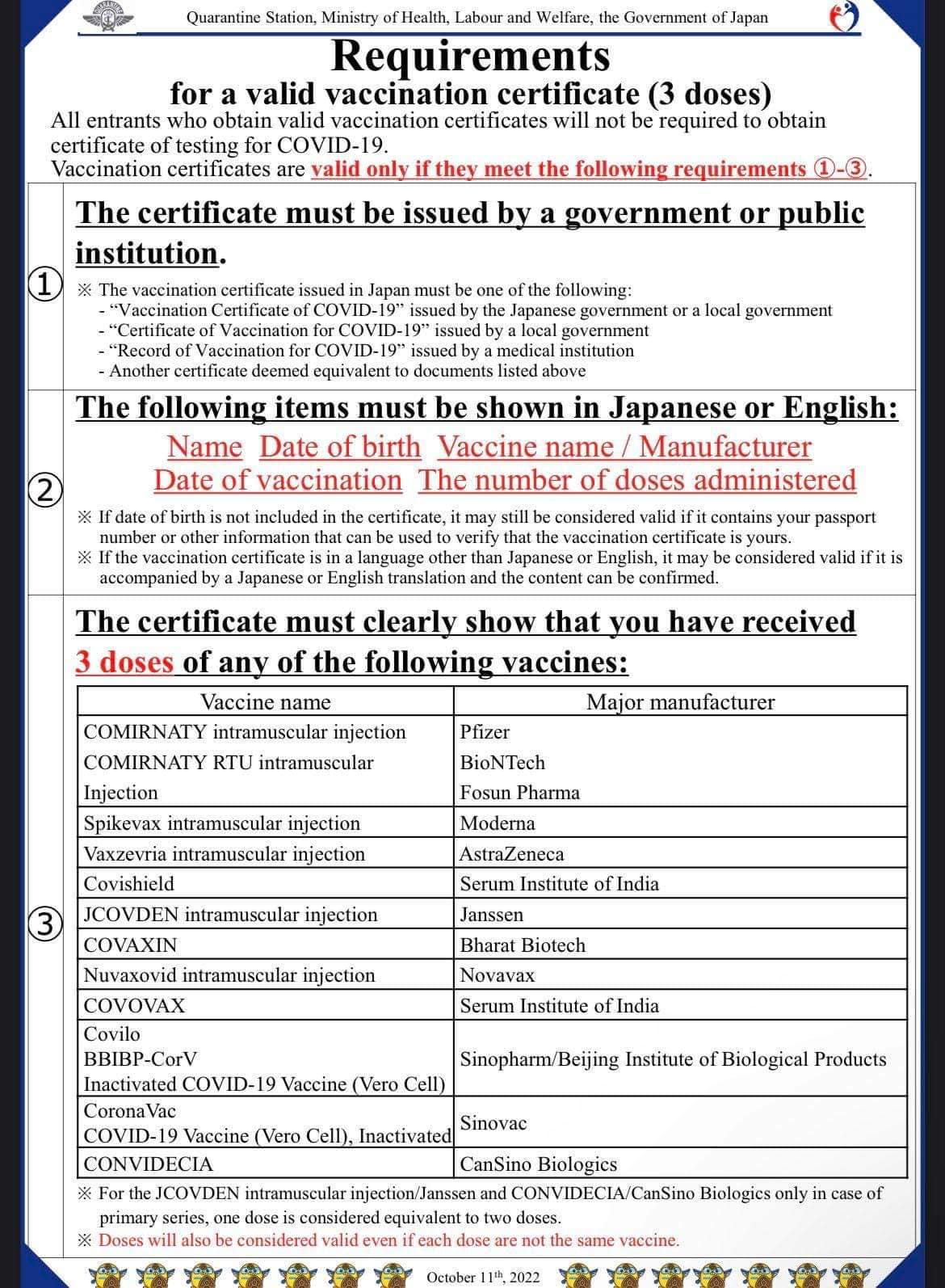 japan travel pcr requirements