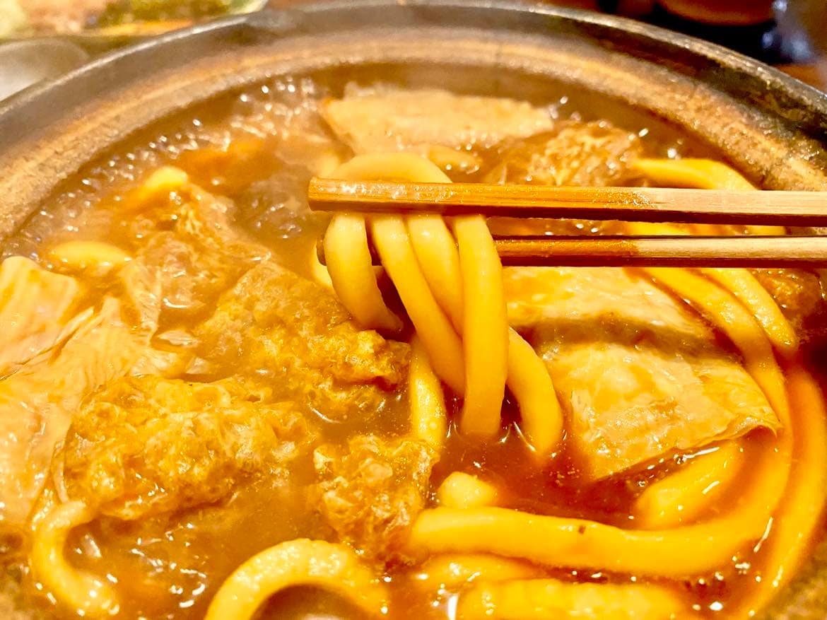 Vegan miso nikomi udon
